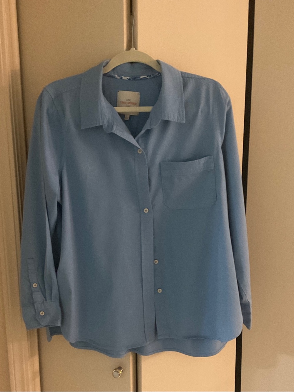 Long blue shirt, large